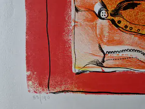 Michel Cardenas - oprichter In-Out centrum Amsterdam - grote Litho - gesigneerd - oplage 190 kopen? Bied vanaf 40!