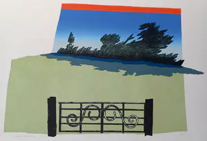 AcheterHarrie Gerritz - Hek in landschap, litho (groot)? Enchérissez de 1!