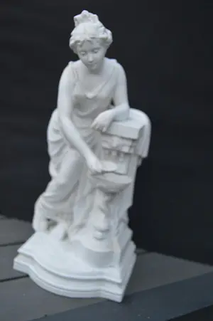 Nicolas Lecornet - Jonge vrouw bij fontein kopen? Bied vanaf 500!