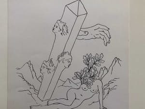 Marc Eemans - handgesigneerde surrealistische compositie kopen? Bied vanaf 25!