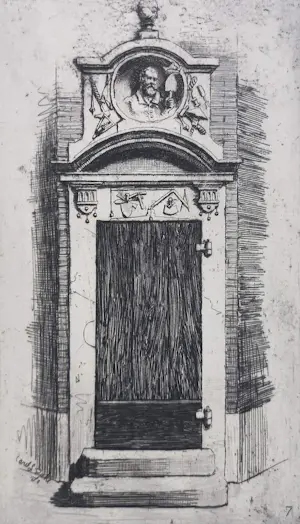 AcheterC.L. Dake - Poortje van het Metselaarsgilde in de Waag, ets? Enchérissez de 40!