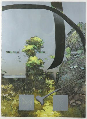 Co Hulten - Zeefdruk, Zonder titel - Ingelijst kopen? Bied vanaf 35!