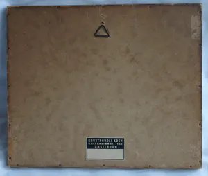 Niet of onleesbaar gesigneerd - Ingelijst, Gouache , 6 Vogeltjes op een tak - Oud kopen? Bied vanaf 1!