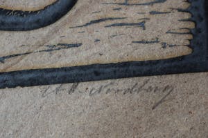 Antonius Hubertus Nordberg - Houtsnede - Leeuw kopen? Bied vanaf 60!