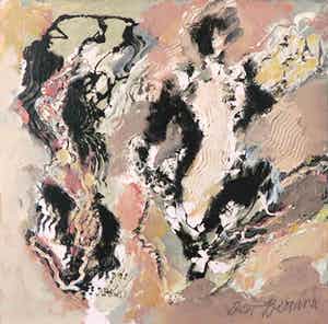 Bert Braam - Acryl op doek, Zonder titel verkocht voor € 1!