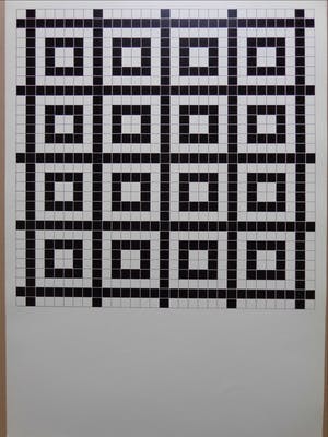 Mark Verstockt - GEOMETRISCHE ABSTRACTIE / ZW-W LITHO / 70x50cm / SIG / 1975 kopen? Bied vanaf 45!