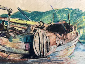 Martin Monnickendam - Tjalk op het water kopen? Bied vanaf 320!