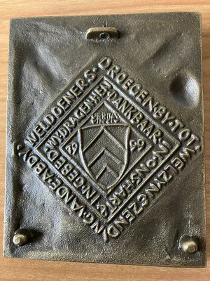 Egino Weinert - Prachtige zwaar bronzen object / penning - van de Norbertijnen abdij van Tongerl kopen? Bied vanaf 45!