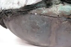 Kiny Copinga - Groot en zwaar bronzen beeld, Mestkever kopen? Bied vanaf 1000!