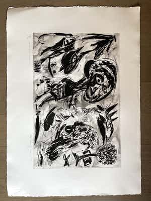 Carl-Henning Pedersen - Le Courtisan ensor verkocht voor € 350!