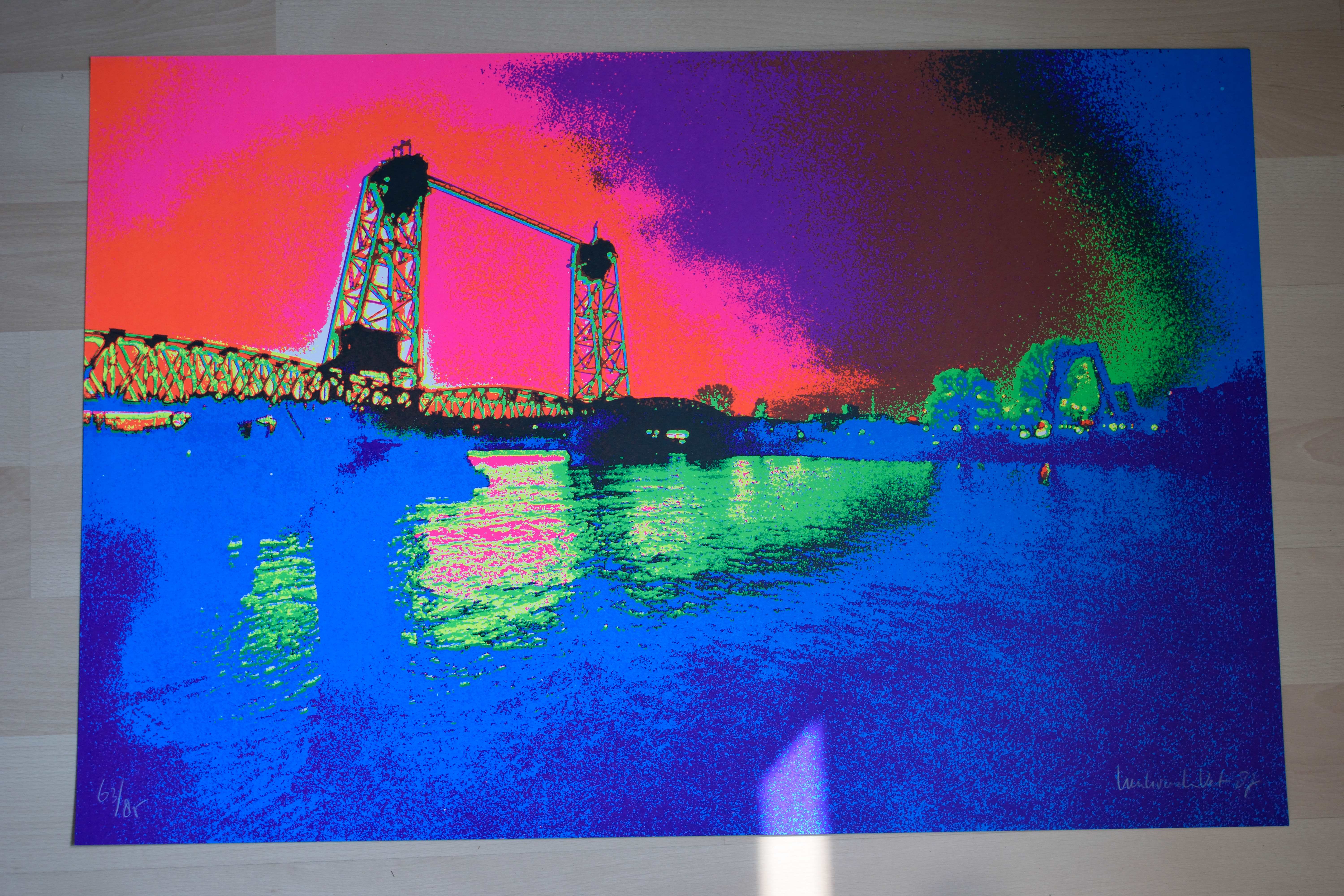 Henk van der Vet - De Hefbrug Rotterdam - 1987 kopen? Bied vanaf 40!