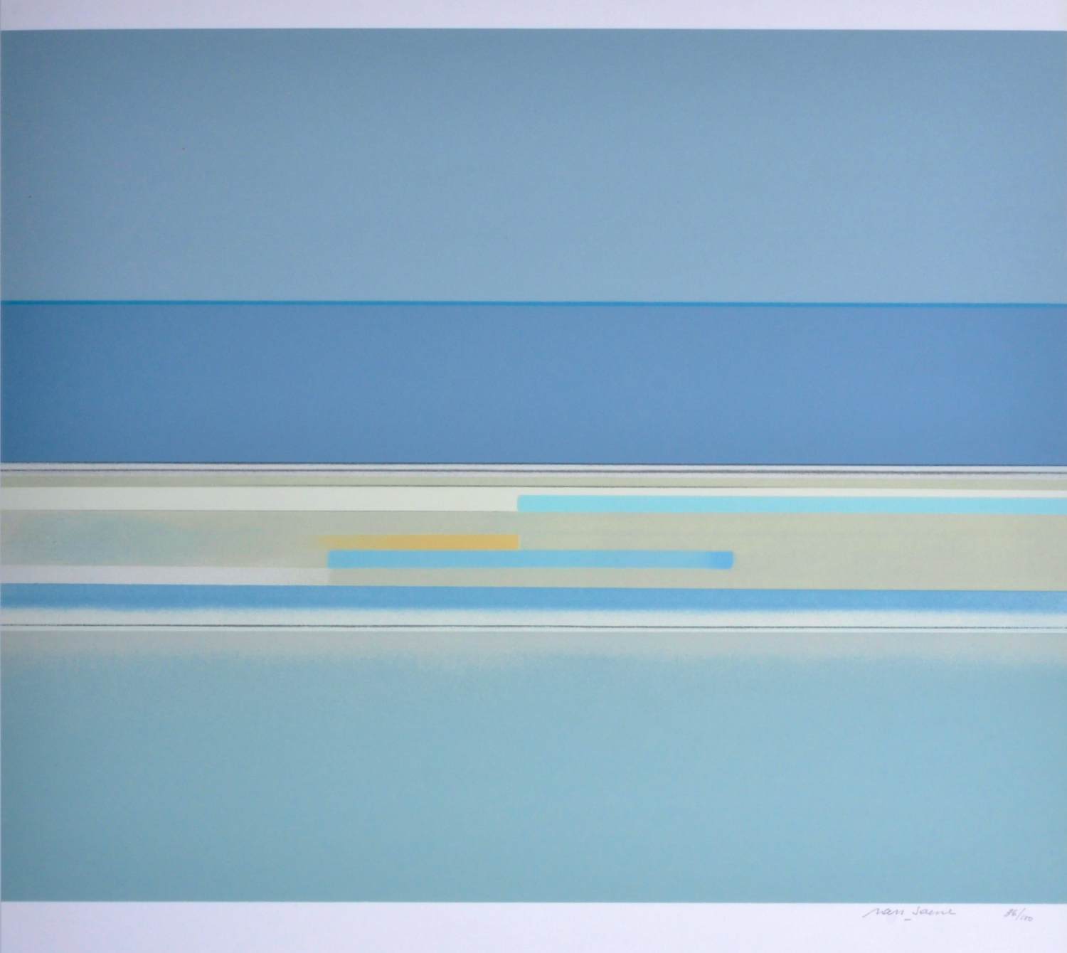 Maurits Van Saene - Zeefdruk - Gesigneerd - 70x50 cm - 1987 kopen? Bied vanaf 225!