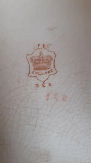 Niet of onleesbaar gesigneerd - SF&C Koningklijk DEVON Fieldings en co eind 1800 UK Kaas koepel Porcelein kopen? Bied vanaf 1!