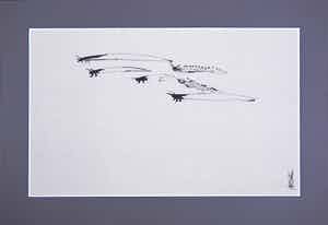 Melle Oldeboerrigter - Inkttekening op papier, z.t. Insecten verkocht voor € 80!