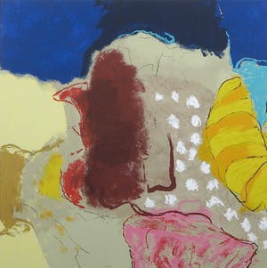 Henk van Vessem - Zeefdruk, Zonder titel - Ingelijst kopen? Bied vanaf 20!