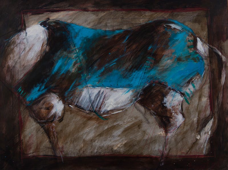 Evert van Hemert - Protection - 1986 - Acrylverf op papier kopen? Bied vanaf 30!