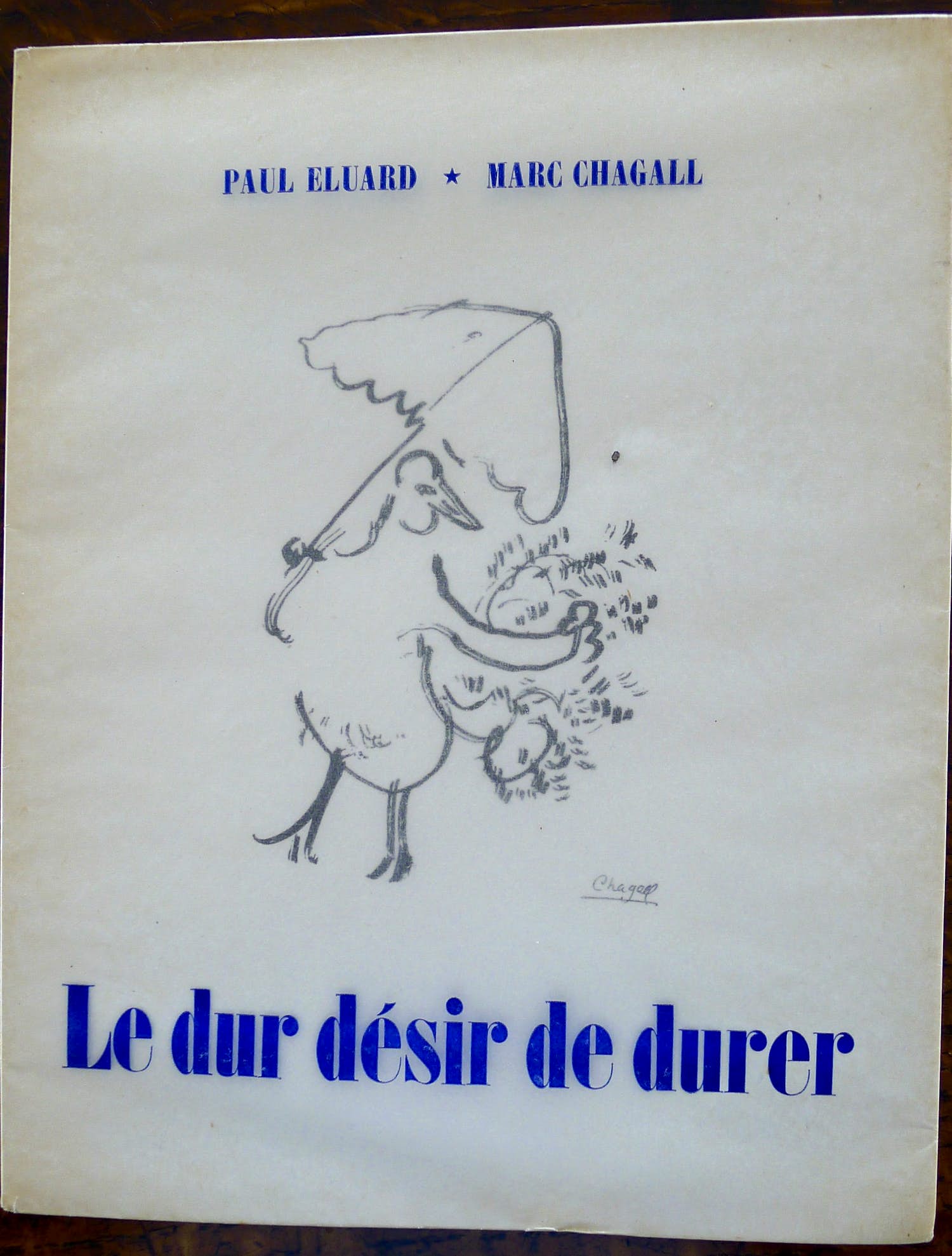 Marc Chagall - Le dur désir de durer,dor Paul Éluard kopen? Bied vanaf 180!