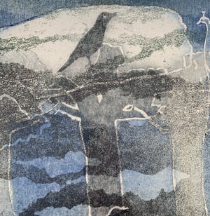 Andre Goezu - Kleurenets | 'Le Guetteur' (Keurig ingelijst) kopen? Bied vanaf 85!