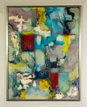 Albert Klijn - Olieverf op hardboard, Abstract - Ingelijst verkauft für € 135!