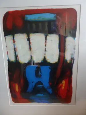 Hans Vanhorck - Zeefdruk, titel. Shapes of Things. ( Vorm van Dingen ) kopen? Bied vanaf 40!