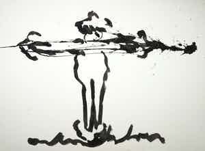 Anton Heyboer - Gouache, Zonder titel (Groot) verkocht voor € 250!