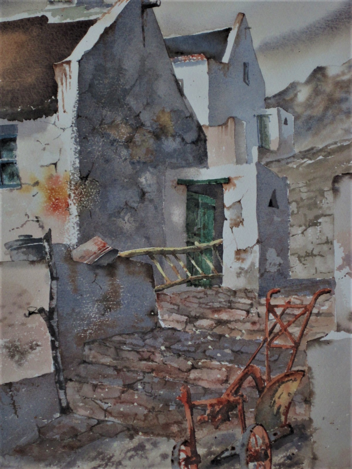 Niet of onleesbaar gesigneerd - Karakteristiek Aquarel Pueblo Blanco Andalusie Spanje kopen? Bied vanaf 1!