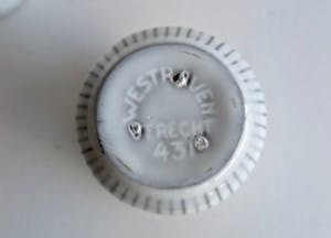 Faience- en Tegelfabriek Westraven - Set van 2 Bloempotjes - gemerkt en genummerd - ca. 1960 kopen? Bied vanaf 1!