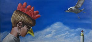 Jan Bollaert - Acryl op doek, Sad seaside (Groot) kopen? Bied vanaf 250!