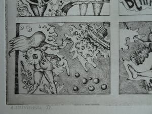 Ab Steenvoorden - Ets , Metamorfose van Granya – Surrealistische voorstelling, 1972 - 21½ x 25 cm kopen? Bied vanaf 1!