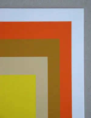 Josef Albers - Homage to the Square - Yes Sir - Zeefdruk in 4 kleuren - 1971 kopen? Bied vanaf 120!