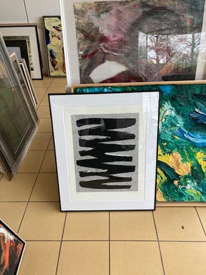 Jan Schoonhoven - zonder titel ( AMC Editie 1989) met lijst. kopen? Bied vanaf 725!