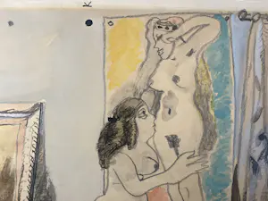 Ed Dukkers - Twee naakten in een interieur kopen? Bied vanaf 100!