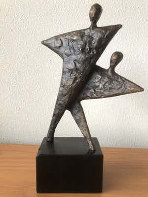 Jos Gielen - Groot zwaar massief beeld 4,5 kg - " SAMEN " verkocht voor € 100!