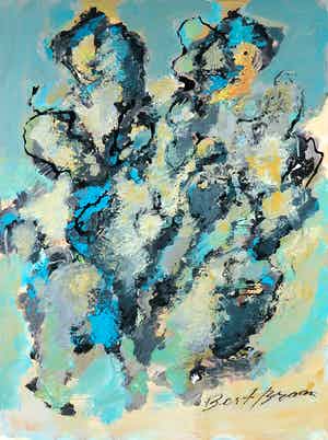 Bert Braam - Acryl op doek, Zonder titel verkocht voor € 1!