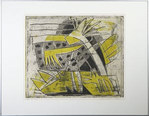 Wim Zurne - Ets, Zonder titel - Ingelijst kopen? Bied vanaf 40!