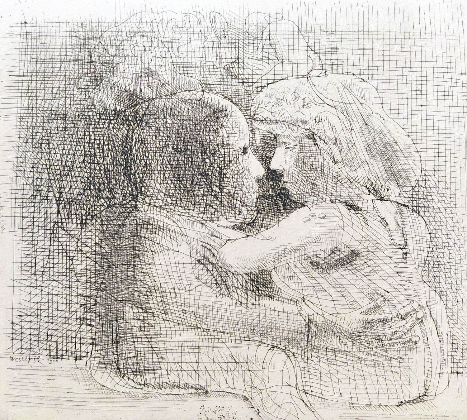 Co Westerik - Het paar, ets kopen? Bied vanaf 250!