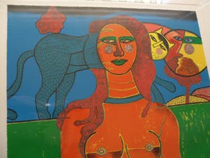 Corneille - carborundum 16/120 (zeer groot en ingelijst), 1988 kopen? Bied vanaf 499!