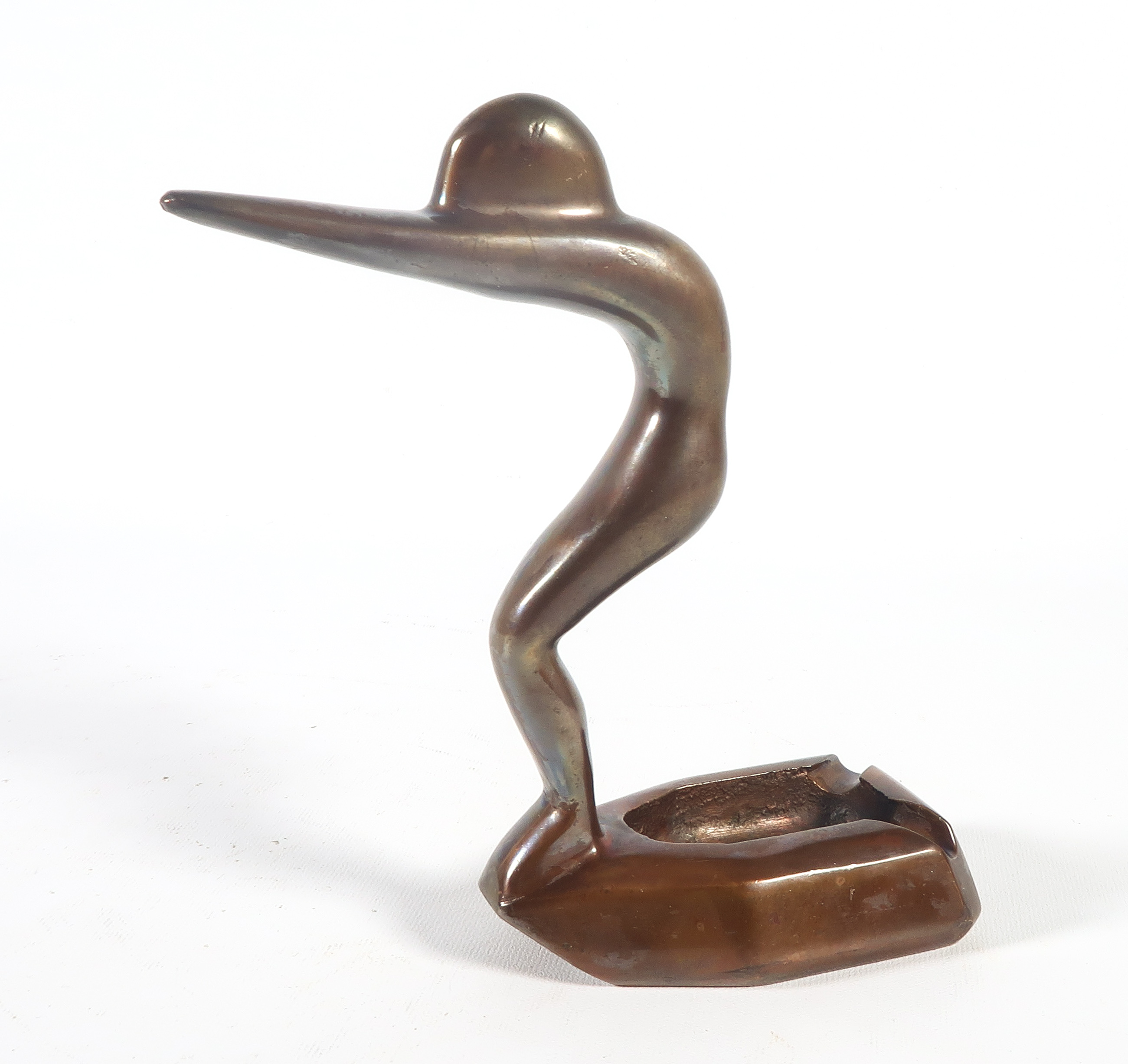 Brons (Onbekend) - Bronzen sculptuur en asbak kopen? Bied vanaf 35!