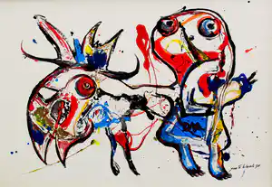 Jan te Wierik - olieverf op board - 1994 verkocht voor € 1750!