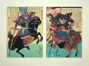 Niet of onleesbaar gesigneerd - Lot van twee houtsnedes, Voorstellingen verkocht voor € 10!