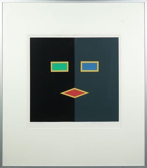 Bob Lens - Zeefdruk, Gezicht - Ingelijst kopen? Bied vanaf 10!