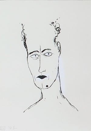 Henk Visch - Zeefdruk, Portretten - Ingelijst kopen? Bied vanaf 1!