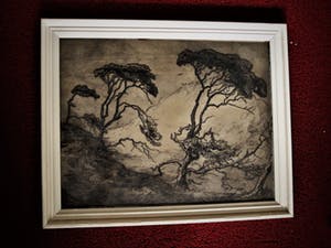 Toon de Jong - Grote in 1928 vervaardigde Ets "Landschap Schouwen Duiveland Haamstede" kopen? Bied vanaf 20!