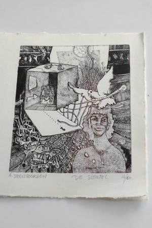 Ab Steenvoorden - Prachtig werk "Luther" uit 1985 + exstra werk gratis kopen? Bied vanaf 30!