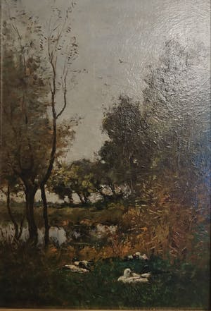 Julius J. van de Sande Bakhuyzen - Eenden tafereel kopen? Bied vanaf 430!