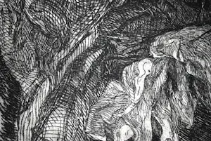 Antoon Derkzen van Angeren - grote ets - Zonnebloemen - mooi ingelijst kopen? Bied vanaf 95!