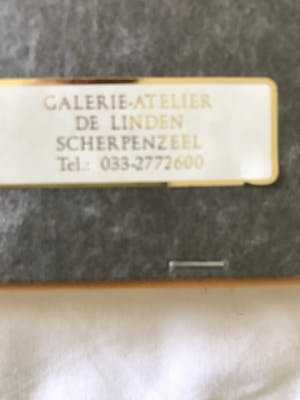 Frank Dekkers - houtsnede van landschap (mooi ingelijst) kopen? Bied vanaf 150!