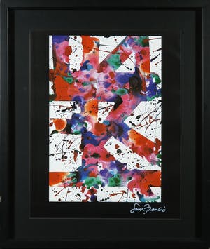 Sam Francis - Handgesigneerd affiche, Zonder titel - Ingelijst kopen? Bied vanaf 1!