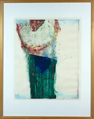 Susan Schildkamp - Ets / Monotype, Zonder titel - Ingelijst verkauft für € 52!