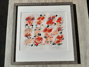 Kees Salentijn - Zeefdruk, People , ingelijst kopen? Bied vanaf 50!